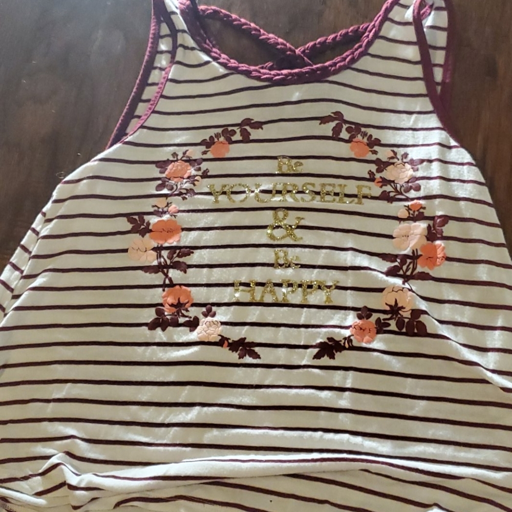 Tank top striped shirt